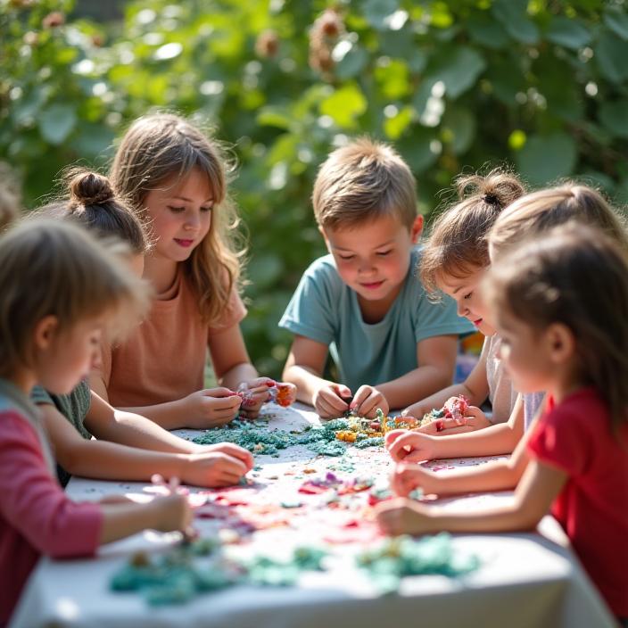 Arte sostenible - manualidades con reciclaje y upcycling para educación ambiental con tintes naturales