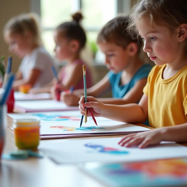 Clases de arte para niños - pintura y dibujo en Medellín